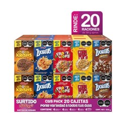 Cereal Kellogg's Surtido Mini 20 Piezas