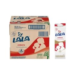 Leche Uht Lala Entera 12 Piezas de 1 litro c/u