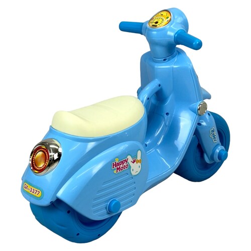 Montable para Niños Moto Correpasillos, largo 62 cm  - Azul.