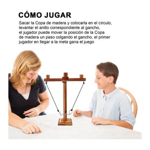Juegos De Lanzamiento De Gancho Y Anillo Para Bar Y Fiesta 4 marron