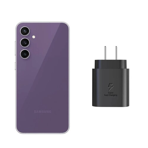 Samsung Galaxy S23 FE 128GB Purpura Nuevo Snapdragon + Cubo Carga Rapida.