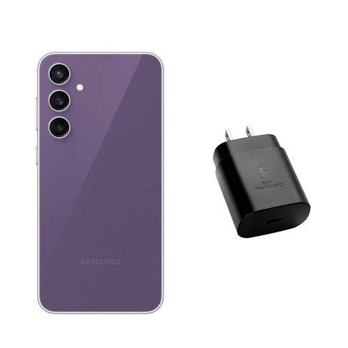 Samsung Galaxy S23 FE 128GB Purpura Nuevo Snapdragon + Cubo Carga Rapida.