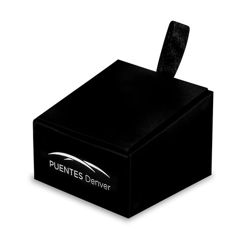 Set de 3 Pisacorbatas Hipster de 4.7 CM Lentes, Pluma Fuente y Liso de Acero Inoxidable by Puentes Denver.