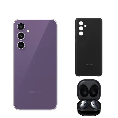 Samsung Galaxy S23 FE 128GB Purpura Nuevo Snapdragon + Audifonos + funda.