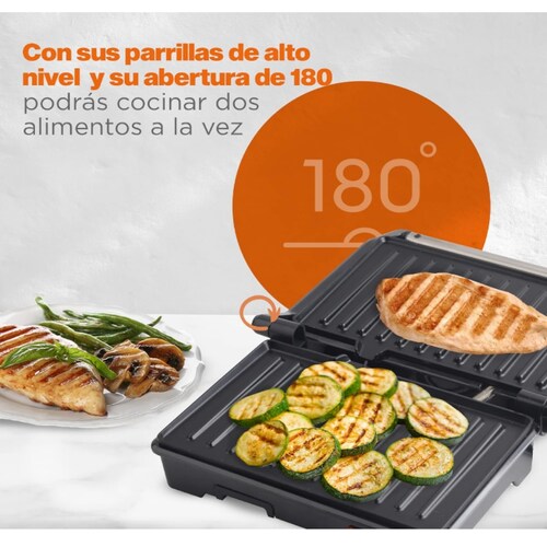 Parrilla grill electrica doble plancha 