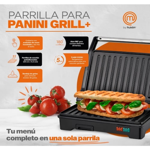 Parrilla grill electrica doble plancha 