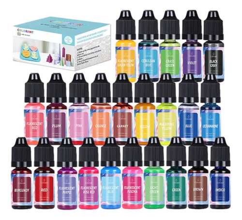 24 Colorantes Para Velas De 2 Gr. Solubles En Cera Y Aceite 