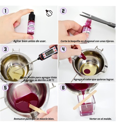24 Colorantes Para Velas De 2 Gr. Solubles En Cera Y Aceite 