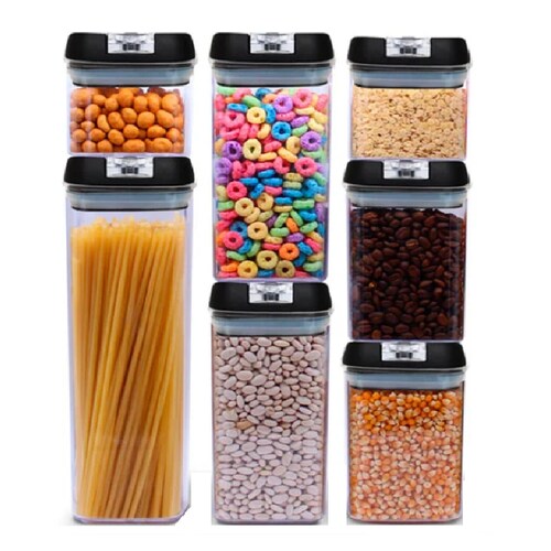 Juego De 7 Recipientes Para Almacenar Alimentos Secos Cocina