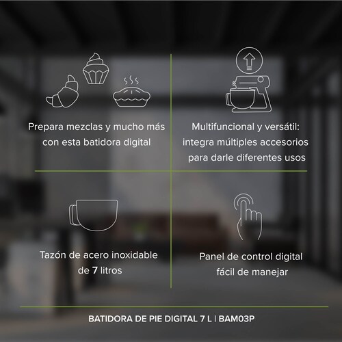 Batidora De Pedestal De Pie 7 Litros Premium Digital Avera BAM03P