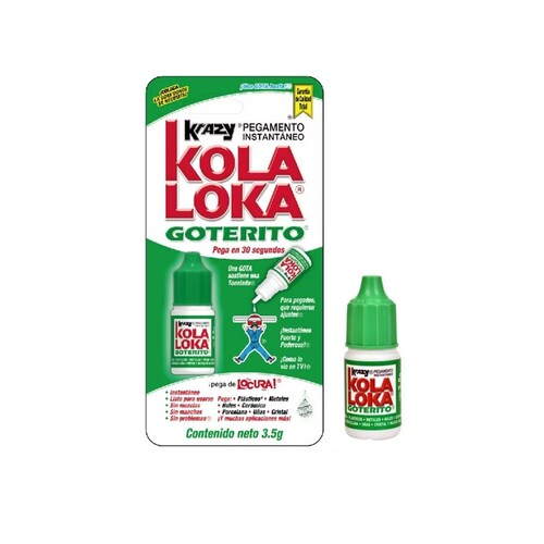 Pegamento Kola Loka Paquete con 3 Goteritos de 3.5 gramos c/u