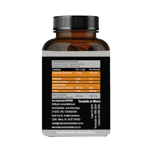 HUANARPO MACHO CON MACA 90.