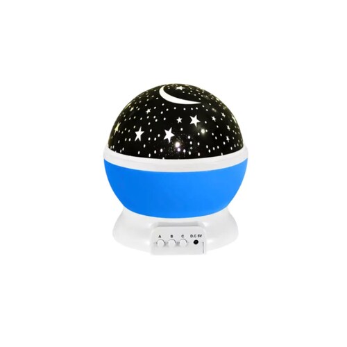 Lampara Proyector Estrellas Luz Led Giratoria Bebe Niños.
