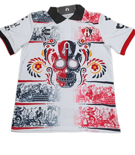 Nuevo! Jersey Atlas Guadalajara Edicion Especial Dia de Muertos Blanco Talla XL.