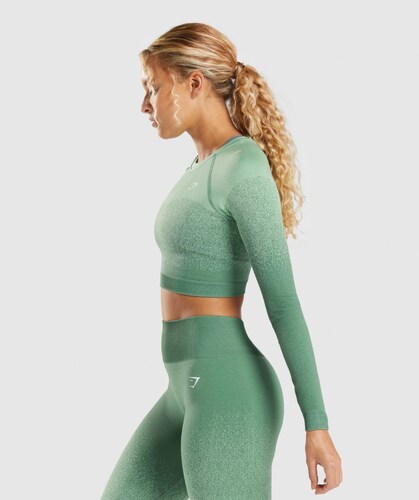 Crop Top GymShark Seamless Long Sleeve