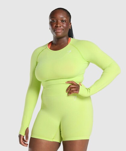 Crop Top Gymshark Vital Seamless 2.0 Long Sleeve