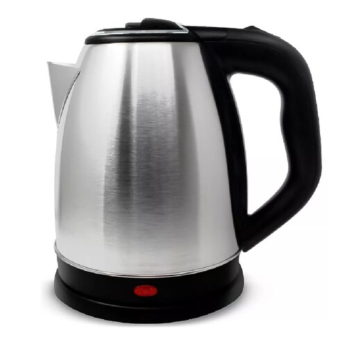 Tetera Cafetera Hervidor Electrico 2L de Agua 900 W de Acero Inoxidable.