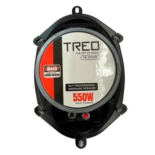 Medio Rango Profesional 5x7 Pulg Treo TR-57MR 275 Watts RMS.