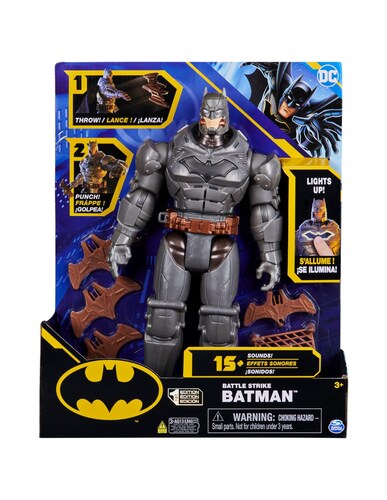 FIGURA DE ACCION BATMAN DE LUJO BATTLE STRIKE.