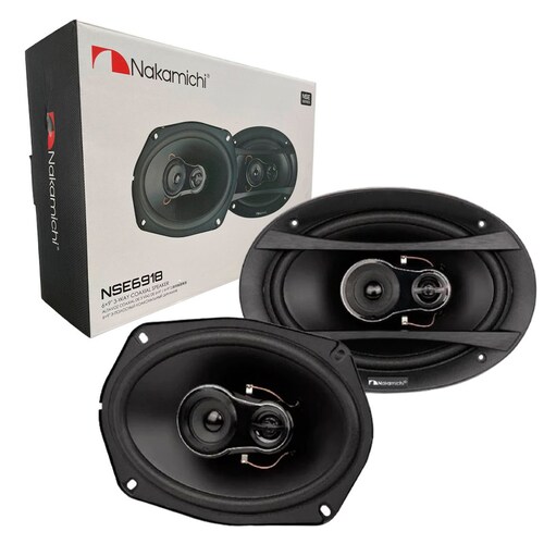 Par Bocinas Nakamichi NSE6918 6x9 260w Max 40w Rms 3 Vias Color Negro.