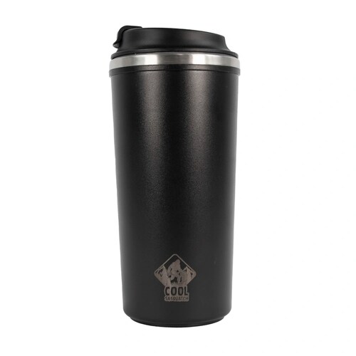 Termo Antiderrame Negro 500 Ml Acero Inoxidable.