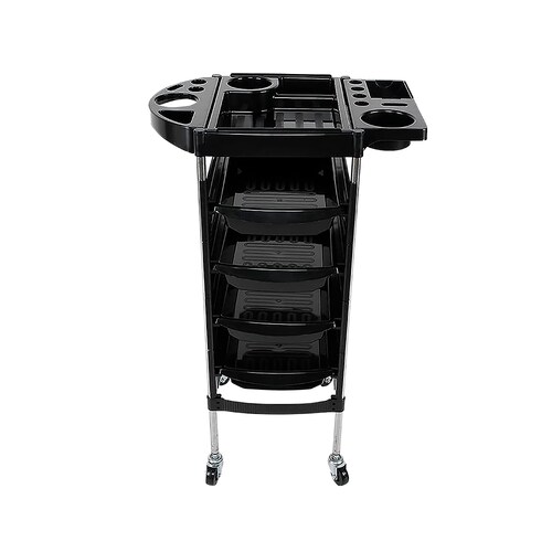 Carrito Auxiliar Multiusos Organizador Color Negro.