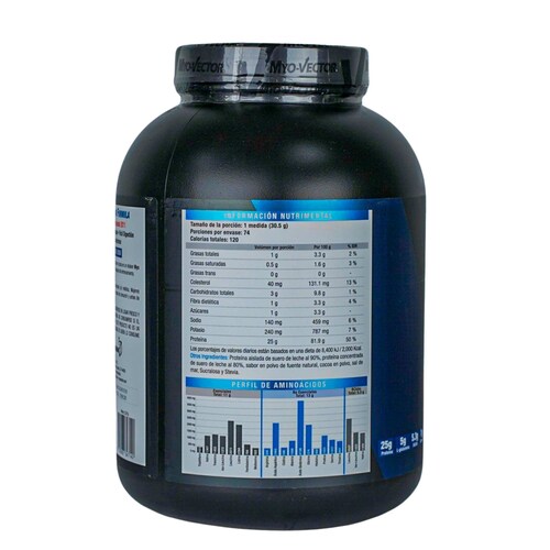 Myo Vector, Iso-Zero, Capuchino, 100% proteína asilada de suero de leche, Sin carbohidratos, Colágeno hidrolizado, 74 Servicios