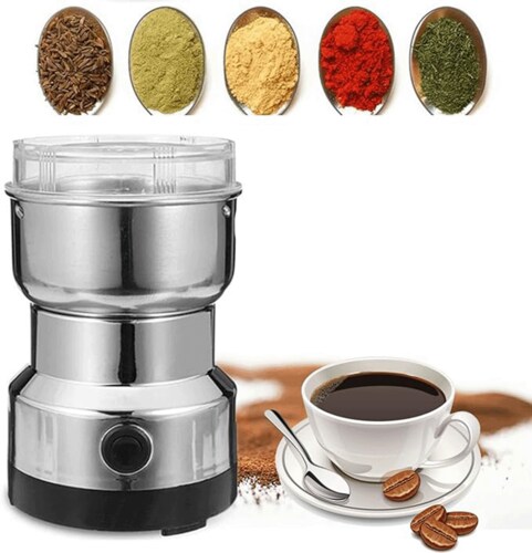 Molinillo de Café Eléctrico Portátil con Cuchilla de Acero Inoxidable 304 y Alta Velocidad – Ideal para Café y Especias
