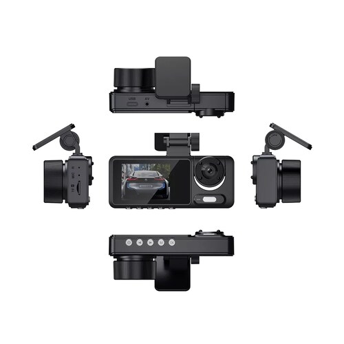 Espejo Retrovisor Camara Para Automoviles Coche Con 3 Cám