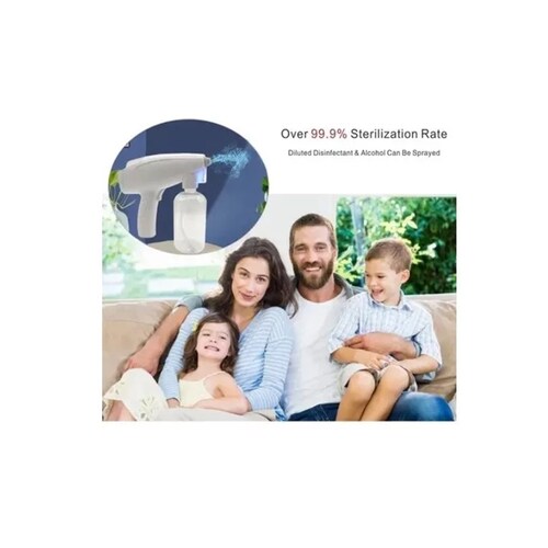 Pistola Sanitizante Desinfectante Spray Inalámbrica Uv