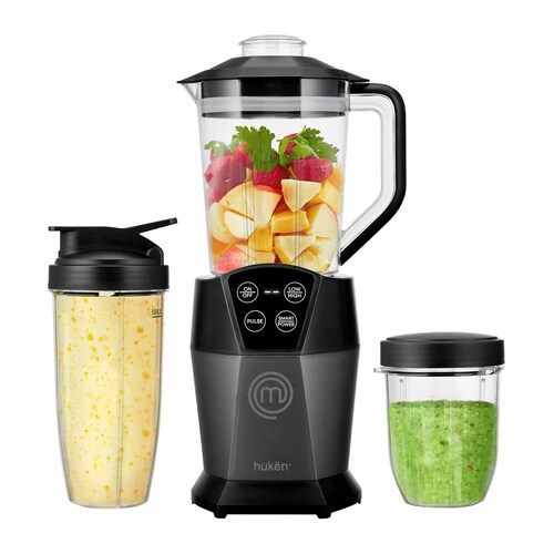 Licuadora MasterChef Vaso de Plástico 1.5 Litros Negra MK-MB-3T