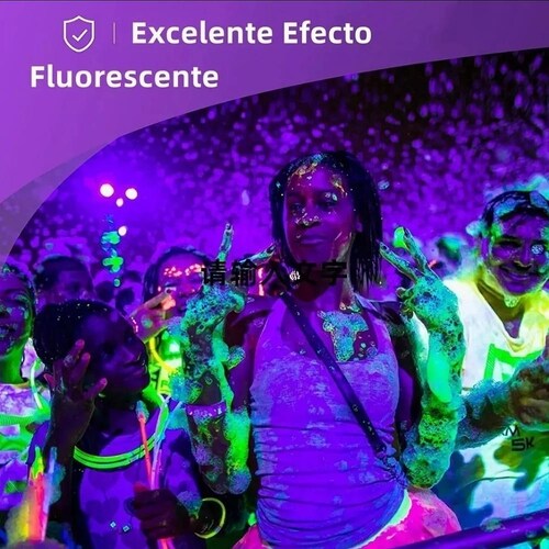 Foco Luz Negra Led Uv Fluorescente Para Fiesta 9w 4 Piezas