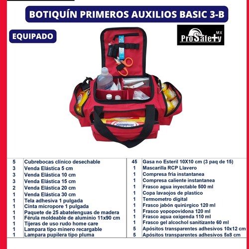 Botiquín Primeros Auxilios 3-b Basic Equipado