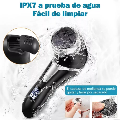 Removedor De Callos Eléctrico Para Pies Con Vacío Negro.