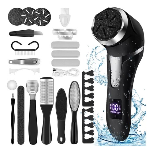 Removedor De Callos Eléctrico Para Pies Con Vacío Negro.