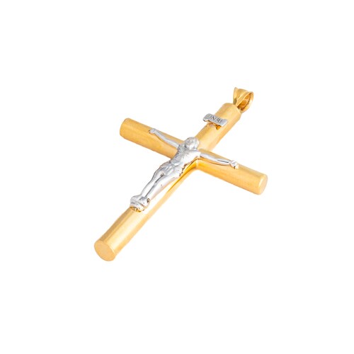 Cristo/cruz 2 Oros. Oro 14 Kilates. Oro Fino Joyería..