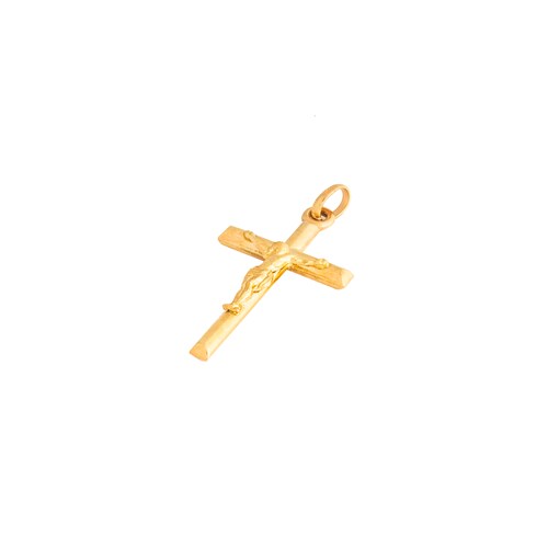 Cruz / Cristo Oro Italiano 14 Kilates. Oro Fino Joyería..