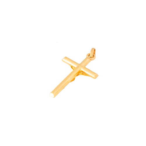 Cruz / Cristo Oro Italiano 14 Kilates. Oro Fino Joyería..
