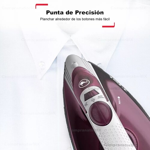 Plancha De Ropa Suela Cerámica Con Vapor Vertical Desinfect.