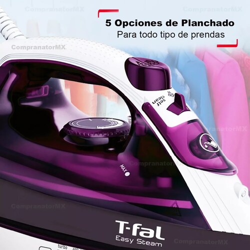 Plancha De Ropa Suela Cerámica Con Vapor Vertical Desinfect.