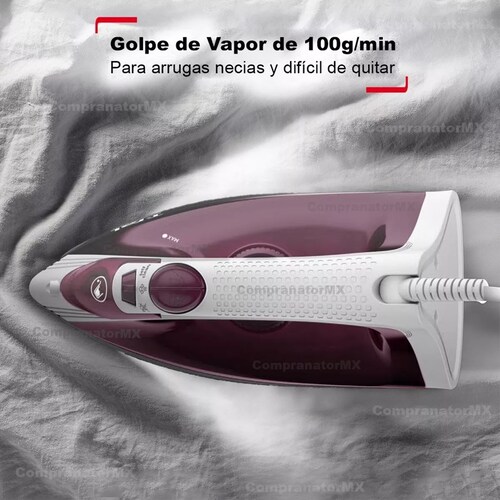 Plancha De Ropa Suela Cerámica Con Vapor Vertical Desinfect.