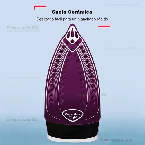 Plancha De Ropa Suela Cerámica Con Vapor Vertical Desinfect.
