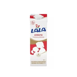 6 Piezas de Leche Lala Entera de 1 litro c/u