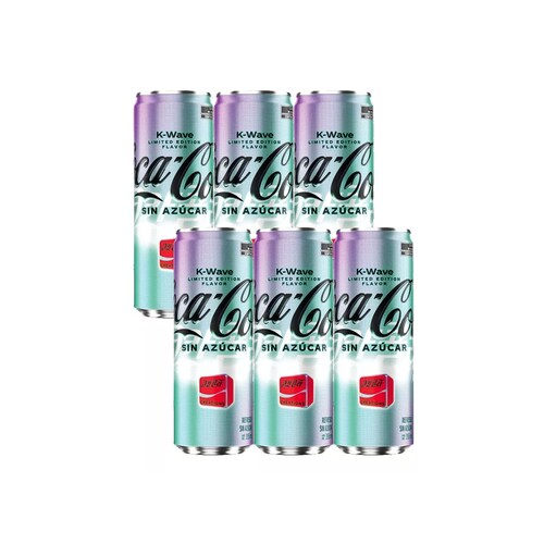Nueva Coca Cola K Wave Creations 6 Piezas de 355 ml c/u