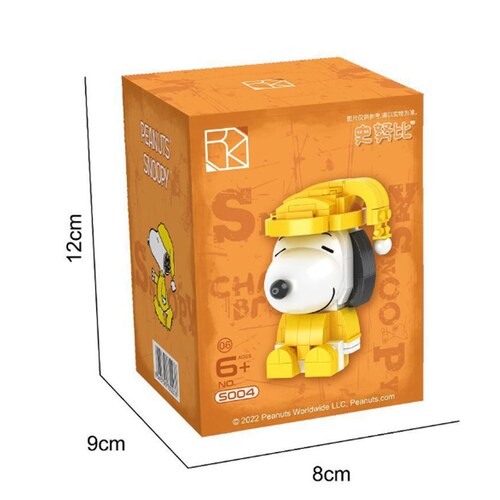 Bloques de Construcción Diseño Snoopy en Pijama.