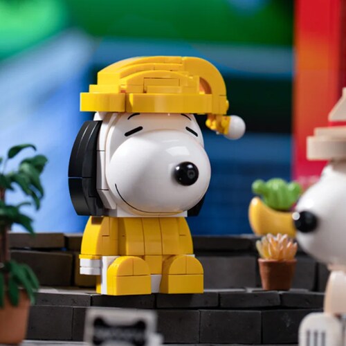 Bloques de Construcción Diseño Snoopy en Pijama.