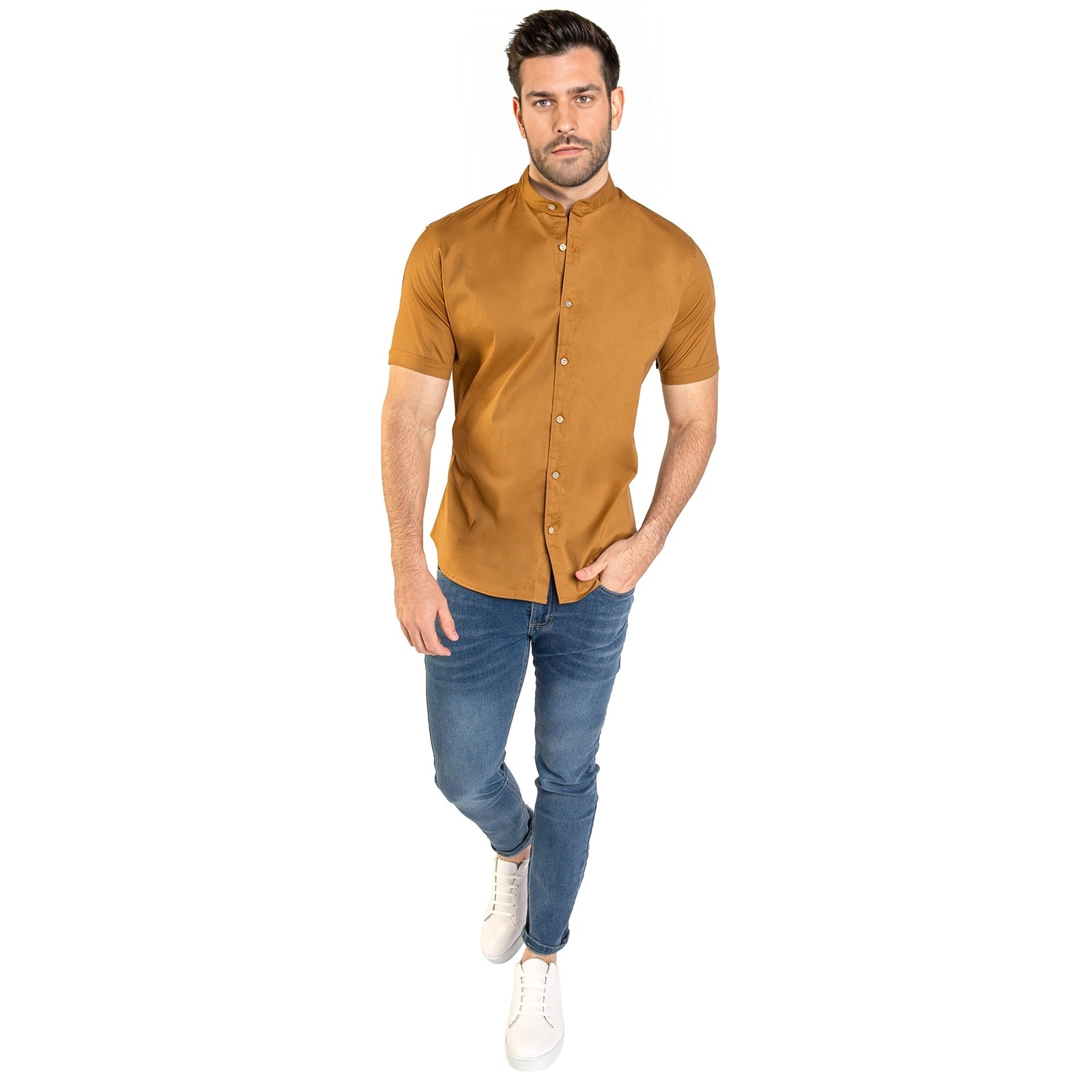 Camisa color ocre sale