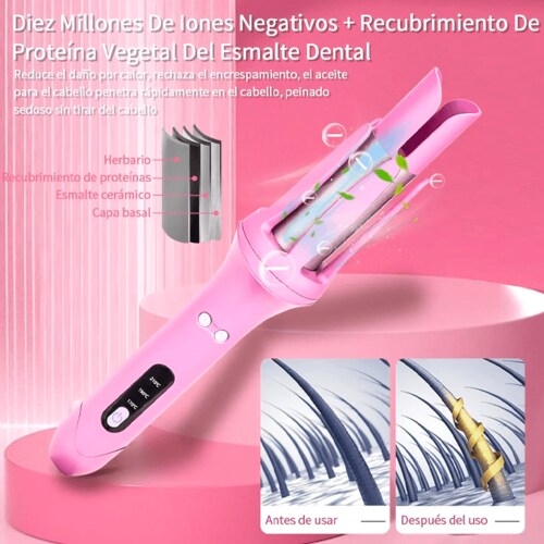 Rizadora Para Cabello Profesional Automática Cerámica 32mm.