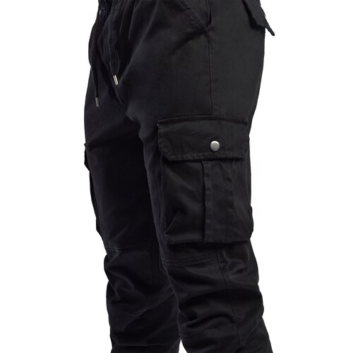Pantalon Tipo Cargo Táctico Para Hombre Color Negro