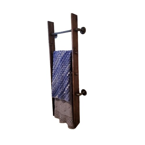 Perchero Tipo Escalera De Pared, Tubería Industrial, Toallero